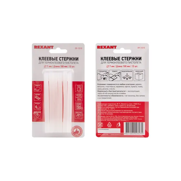 Клеевые стержни REXANT 09-1010 Клеевые стержни REXANT 09-1010