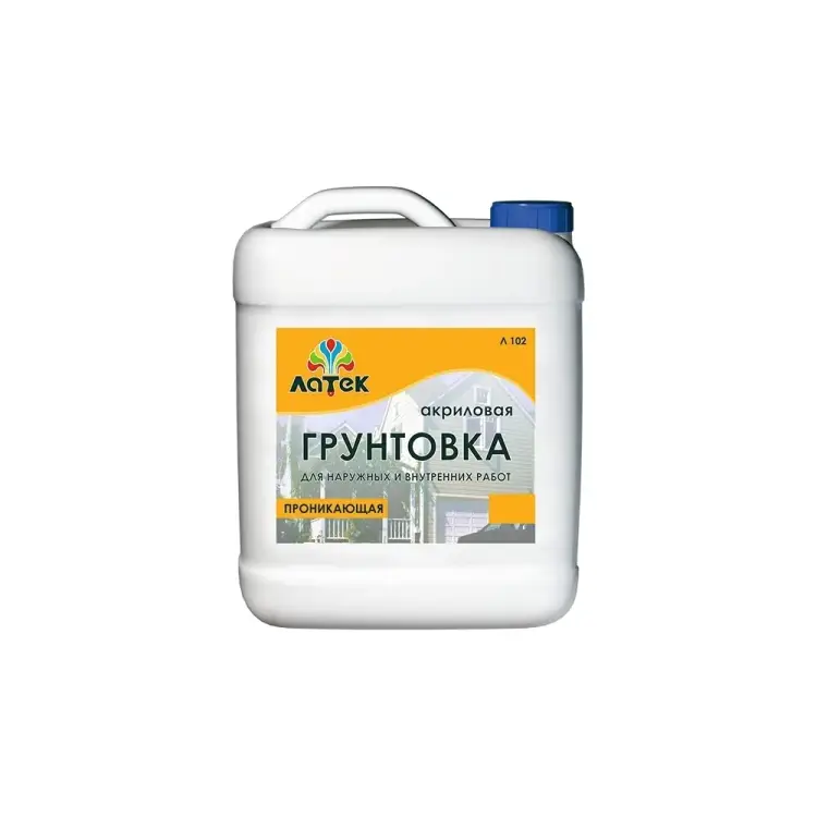 Акриловая грунтовка для внутренних и наружных работ ЛАТЕК Л102 LAG007