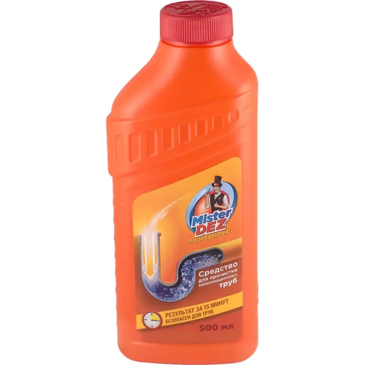 Средство для чистки канализационных труб Mister Dez PROFESSIONAL 500 мл 1062