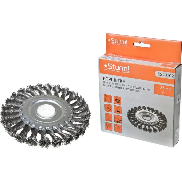 Корщетка-насадка для ушм Sturm 5240702 Корщетка-насадка для ушм Sturm 5240702