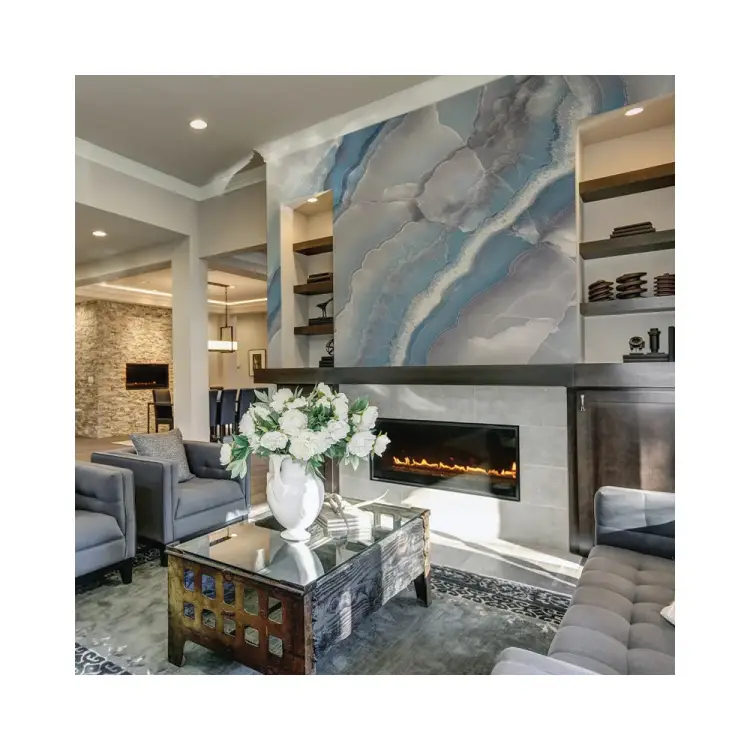 Фреска ООО Ортограф Stone cut blue OF_33971