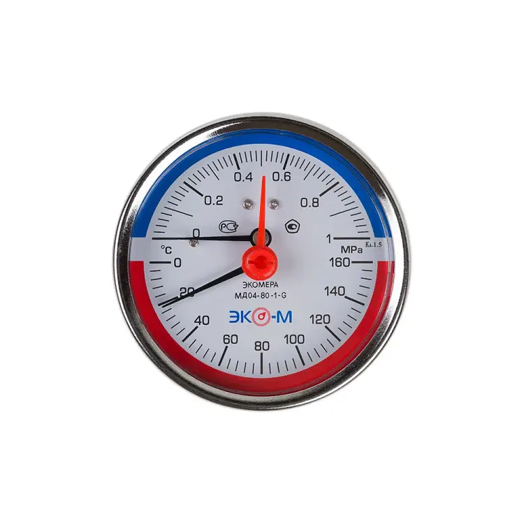 Термоманометр ЭКО-М Экомера МД04-80-G-1МПа-160-L-40-ОИ