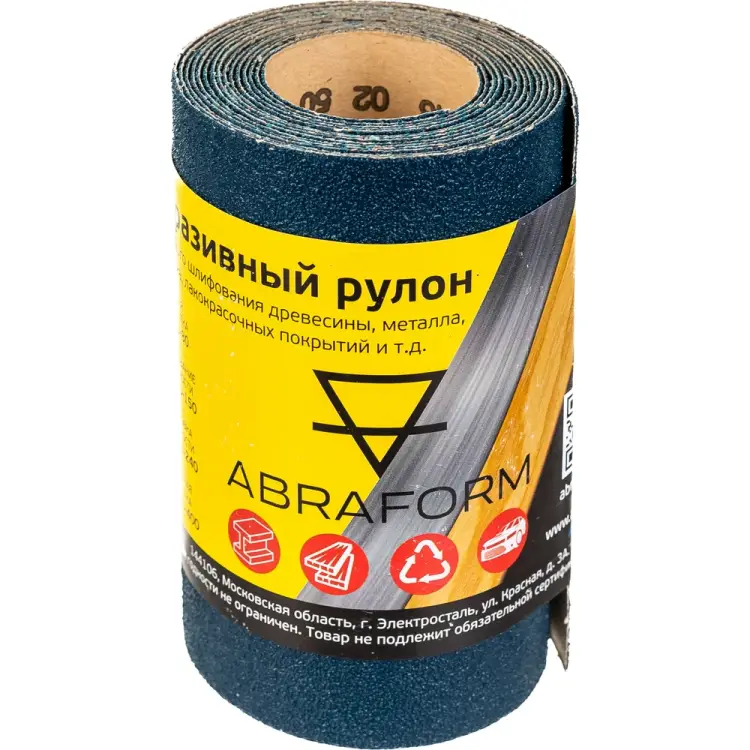 Бумажный рулон абразивный ABRAFORM afr115-2500-060 Бумажный рулон абразивный ABRAFORM afr115-2500-060