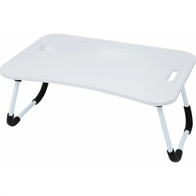 Столик складной для ноутбука/завтрака BRABIX BT-001 600х400х265 мм, органайзер, белый 532900