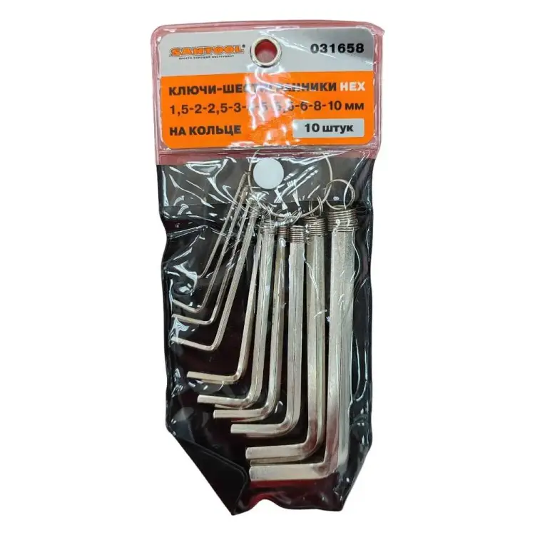 Набор шестигранников SANTOOL 31658