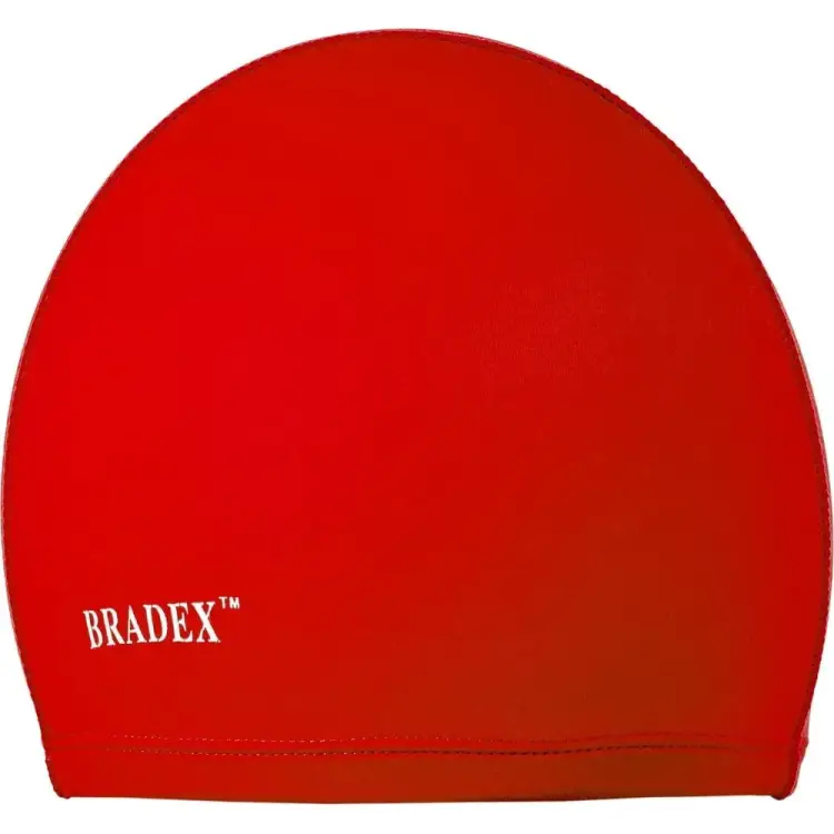 Шапочка для плавания BRADEX полиамид, красный SF 0855 Шапочка для плавания BRADEX полиамид, красный SF 0855