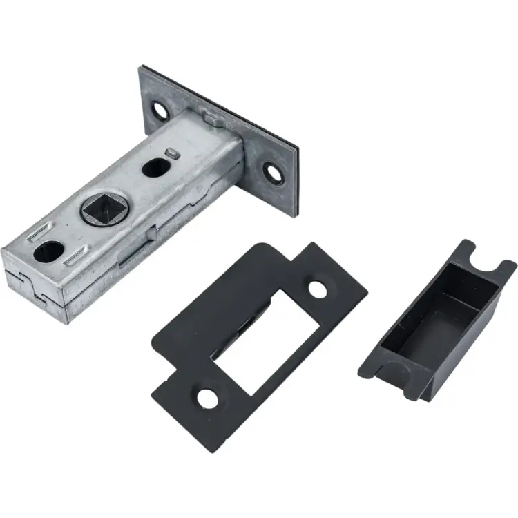 Межкомнатная защелка MORELLI с пластиковым язычком, цвет - черный 9012829