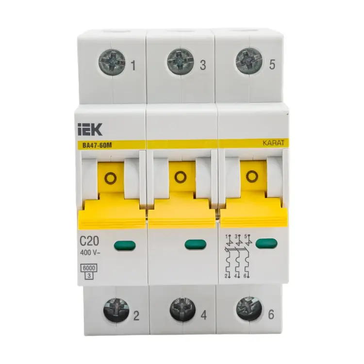 Автоматический выключатель IEK ВА47-60M MVA31-3-020-C