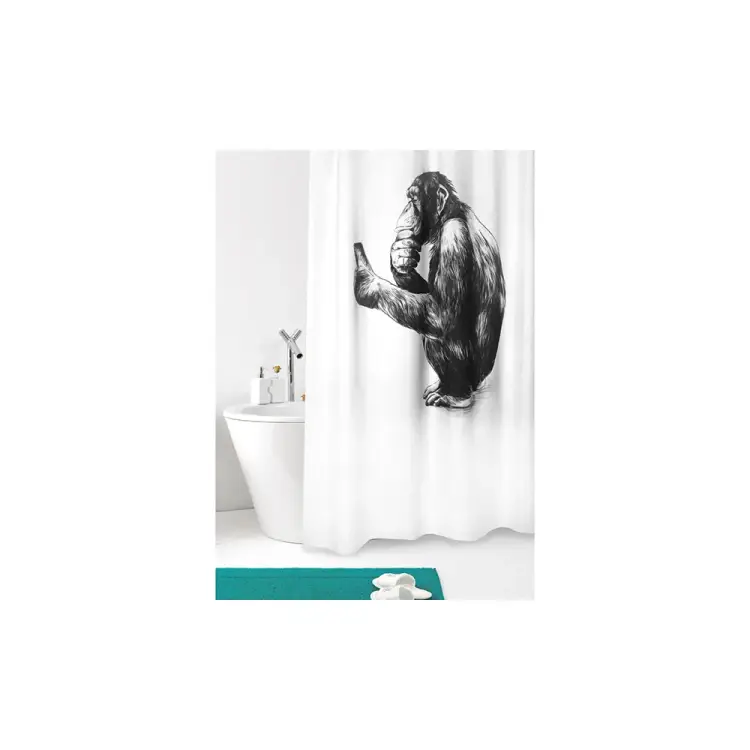 Шторка в ванную комнату Bacchetta Monkey 7827