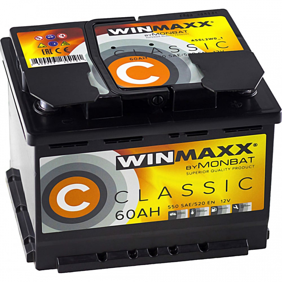 Автомобильная аккумуляторная батарея MONBAT WINMAXX CLASSIC