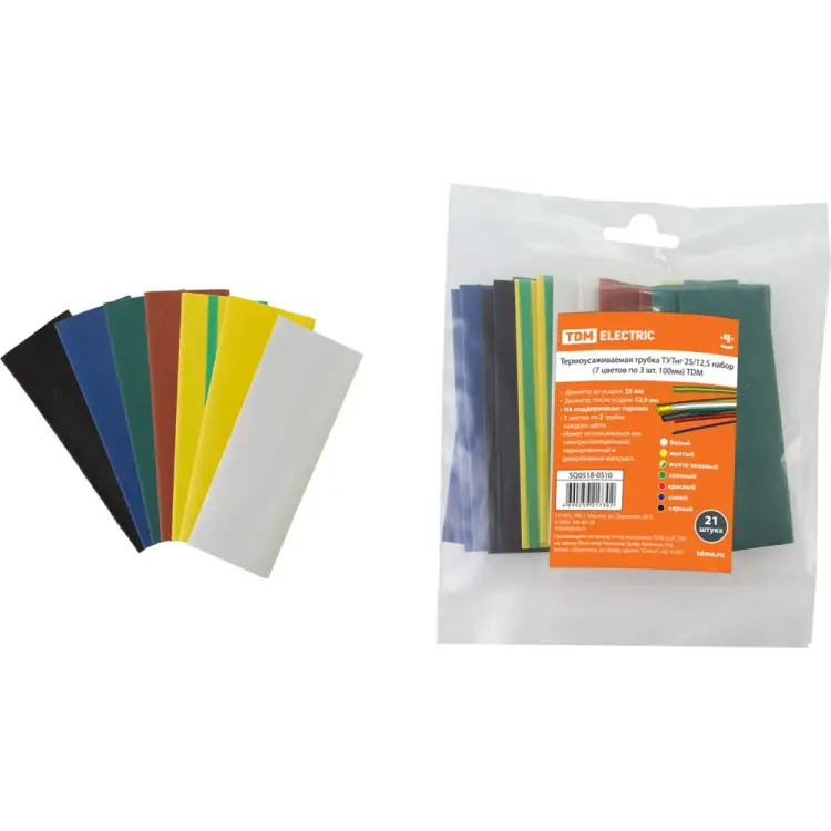 Термоусаживаемая трубка TDM ELECTRIC ТУТнг 25/12,5 SQ0518-0510