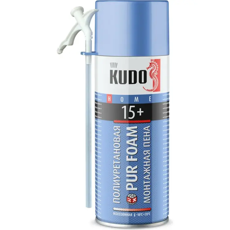 Всесезонная полиуретановая монтажная пена KUDO HOME 15+ KUPH05U15+ Всесезонная полиуретановая монтажная пена KUDO HOME 15+ KUPH05U15+