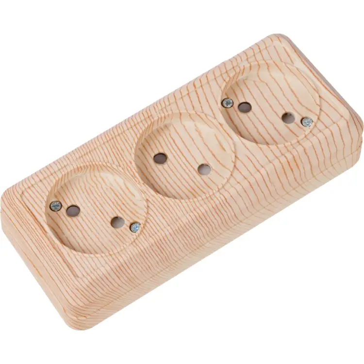 Трехместная горизонтальная розетка TDM ELECTRIC Ладога SQ1801-0425