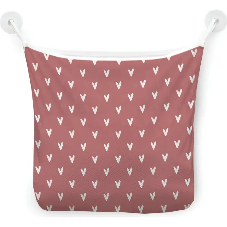 Сетка для игрушек в ванну JOYARTY Белые сердечки tgb_422652