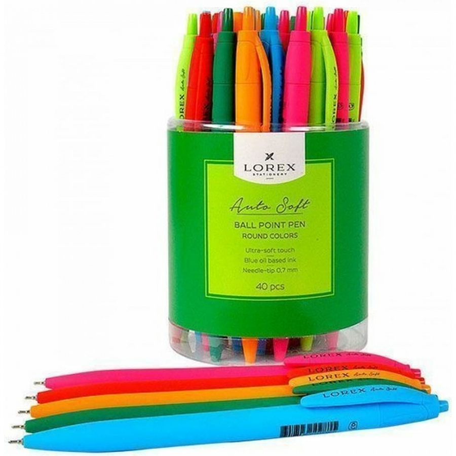 Автоматическая масляная ручка LOREX Auto Soft ROUND COLORS