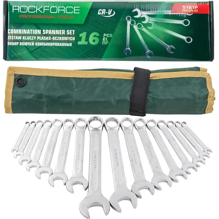 Набор ключей комбинированных Rockforce RF-5161P Premium(60777)