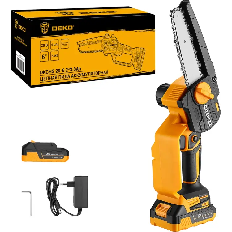 Цепная аккумуляторная пила DEKO DKCHS 063-4481-1 Цепная аккумуляторная пила DEKO DKCHS 063-4481-1