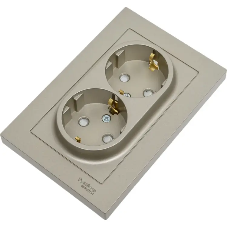 Двойная розетка Systeme Electric AtlasDesign ATN000526