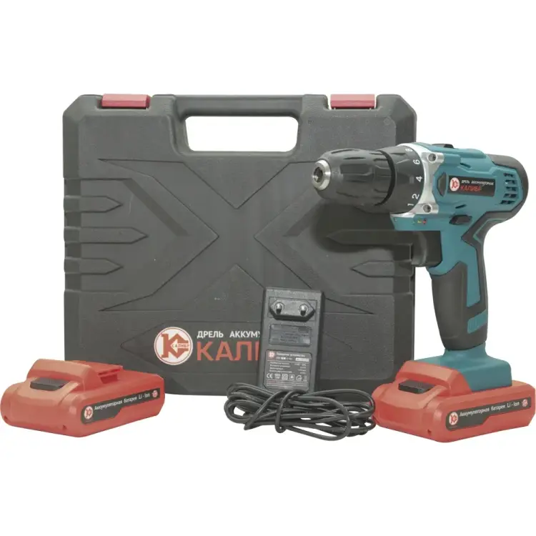 Аккумуляторная дрель Калибр ДА-18/2А 00000070761 Аккумуляторная дрель Калибр ДА-18/2А 00000070761