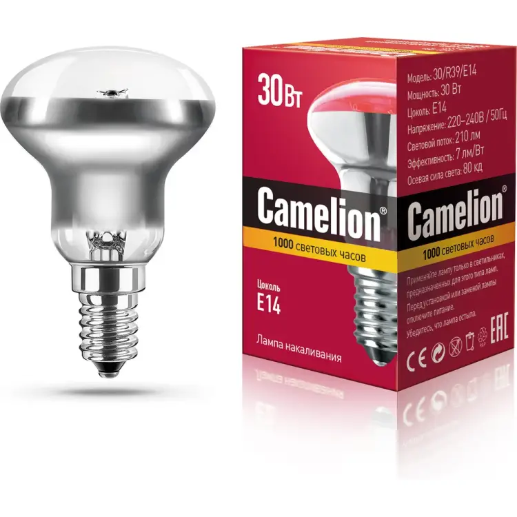 Лампа накаливания Camelion 30/R39/E14 MIC 8968 Лампа накаливания Camelion 30/R39/E14 MIC 8968