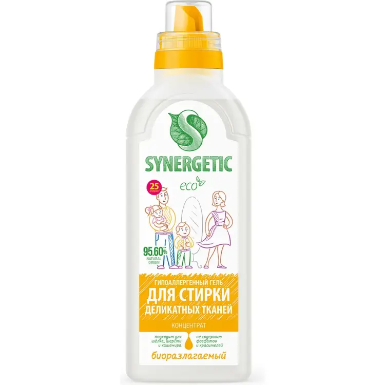 Гель для стирки деликатных тканей SYNERGETIC 4607971450061 109754