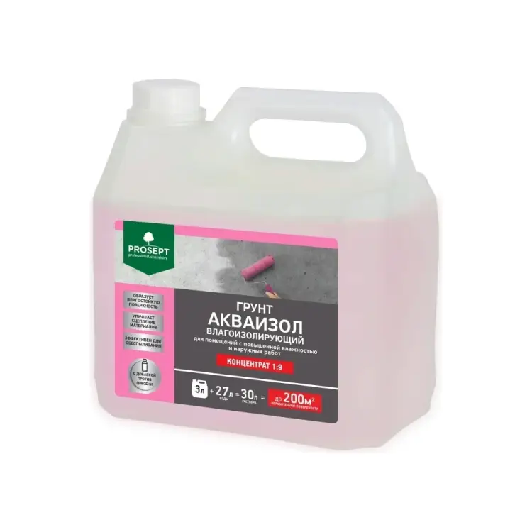 Влагоизолирующий грунт PROSEPT Акваизол 046-3