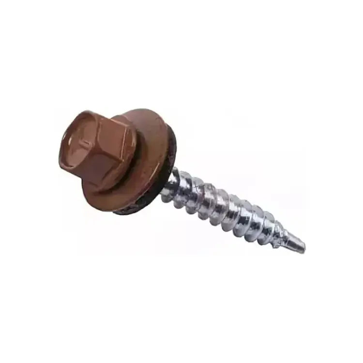 Кровельный саморез Bohrer ПРОМ 4.8x51 RAL8017 шоколад 4000 шт. SKRAL-4.8х51RAL8017