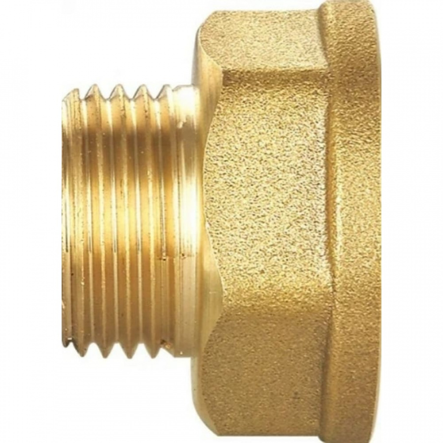 Укороченный резьбовой латунный переходник DOUBLE-LIN LL6132 (1/2"x3/4")
