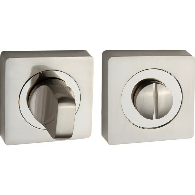 Квадратная завертка к ручкам PUERTO B2B BK AL 2 SN/CP