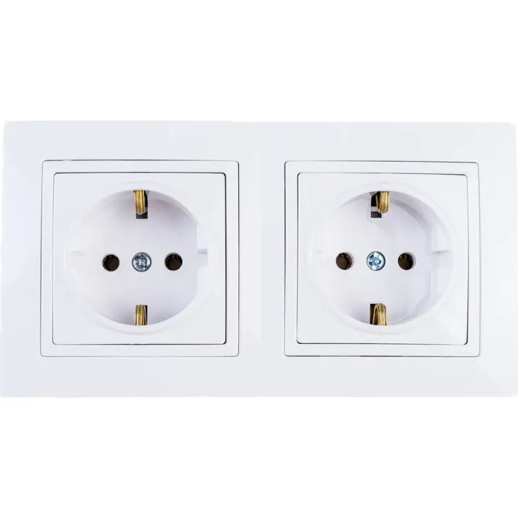 Угловая двухместная розетка BYLECTRICA УЮТ РА16-772