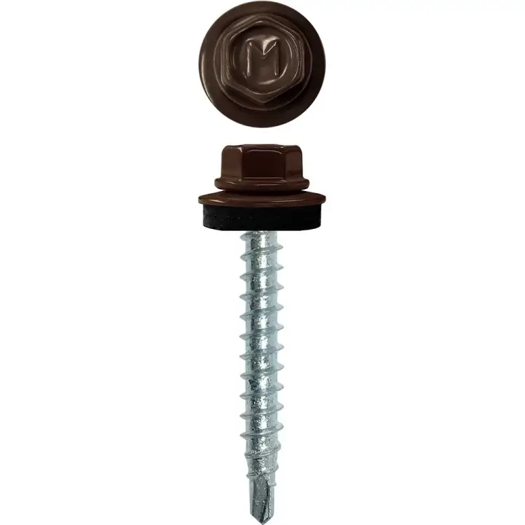 Кровельный саморез Daxmer 4,8х35 RAL8019 (250 шт.) 303944