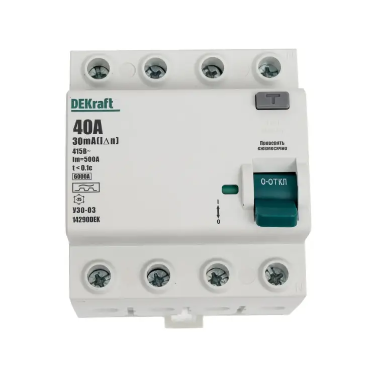 Устройство защитного отключения DEKraft узо-03 вдт 14290DEK