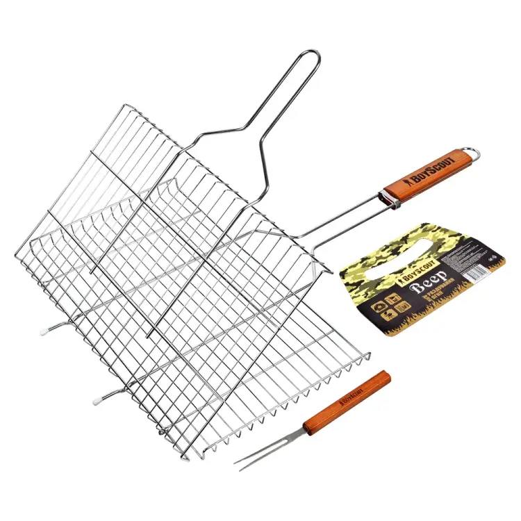 Решетка-гриль для стейков BOYSCOUT 8 61301 Решетка-гриль для стейков BOYSCOUT 8 61301