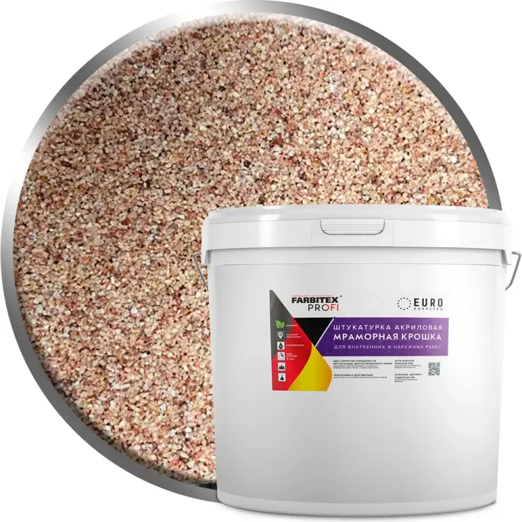 Мелкозернистая акриловая штукатурка Farbitex 4300011168