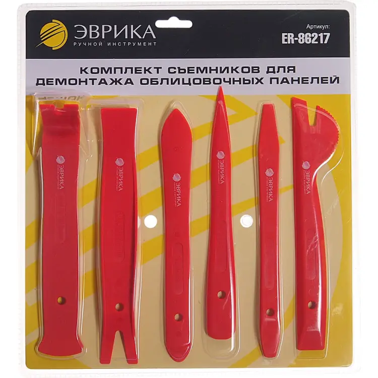 Набор съемников для демонтажа облицовочных панелей Эврика ER-86217
