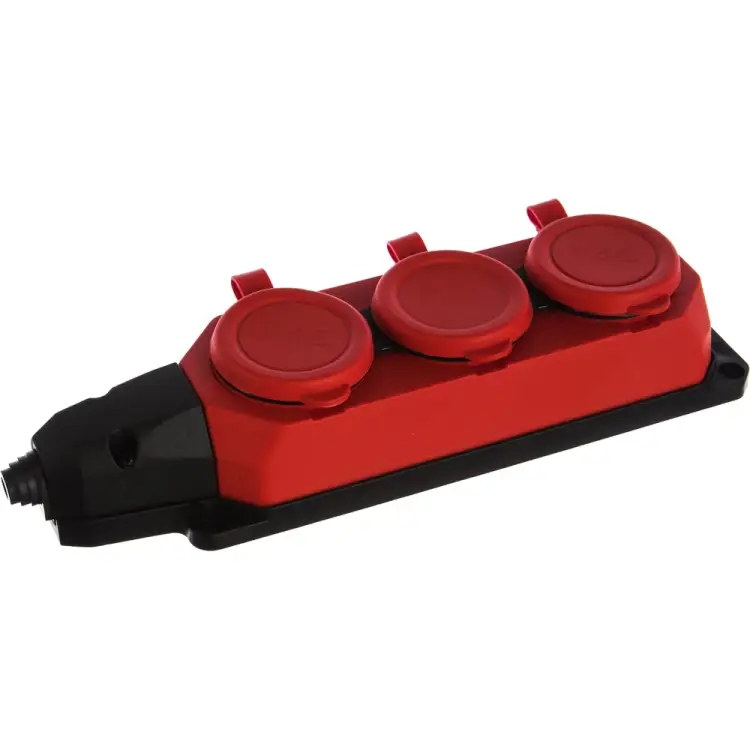 Каучуковая колодка ЭРА K-3e-RED-IP44 Б0044552 Каучуковая колодка ЭРА K-3e-RED-IP44 Б0044552