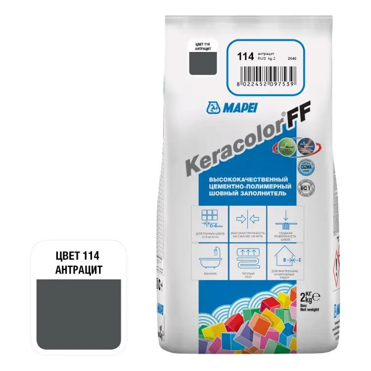 Затирка MAPEI KERACOLOR FF 5QA011402A
