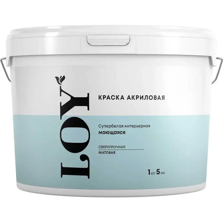 Акриловая супербелая интерьерная краска ABC FARBEN JOY 4300011 6 кг 4300011946 Акриловая супербелая интерьерная краска ABC FARBEN JOY 4300011 6 кг 4300011946