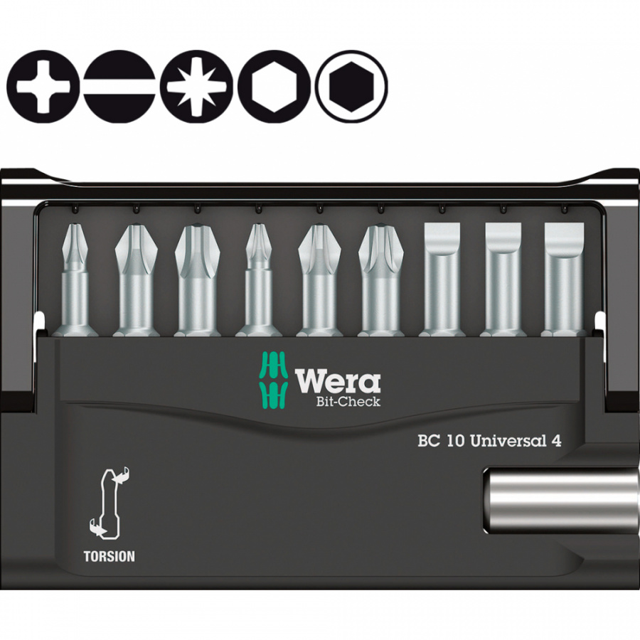 Набор бит WERA 8100-9-899/TZ BIT CHECK