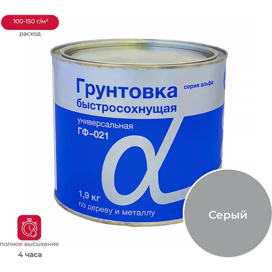 Быстросохнущий грунт ALFAVIT Альфа ГФ-021