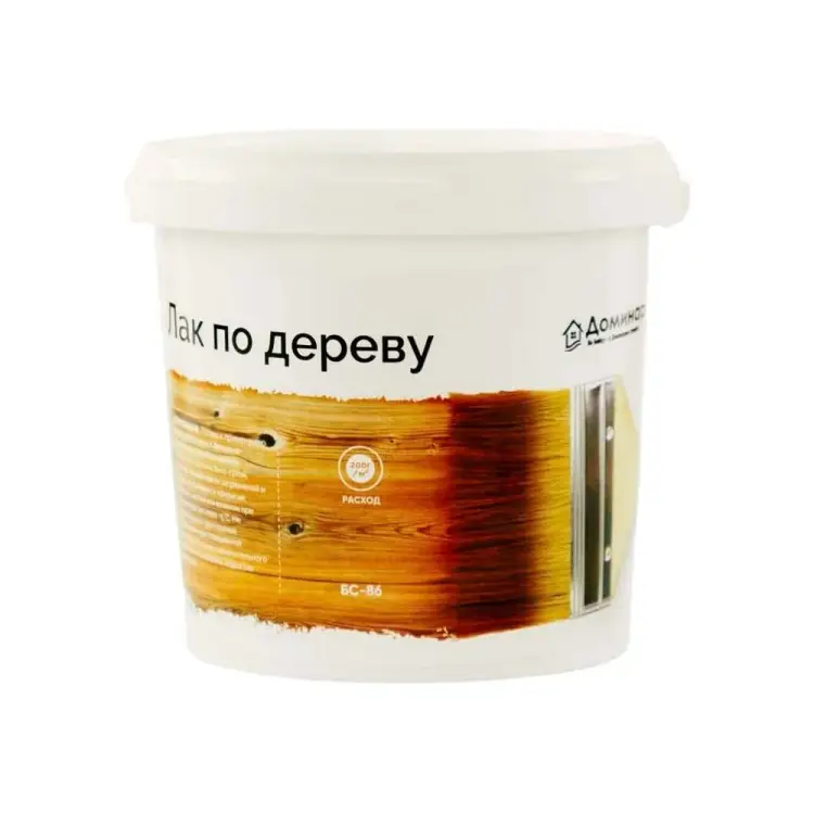 Антисептический акриловый лак по дереву Доминар БС 86 X16494