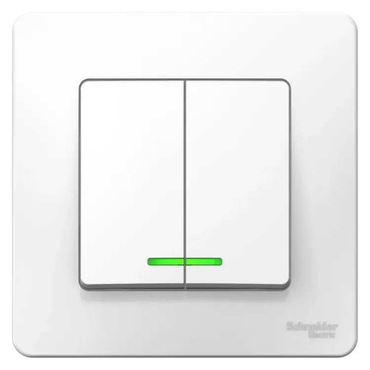 Двухклавишный выключатель Systeme Electric BLANCA BLNVS006511