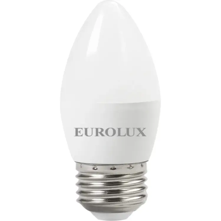 Светодиодная лампа Eurolux LL-E-C37-6W-230-2,7K-E27 76/2/9
