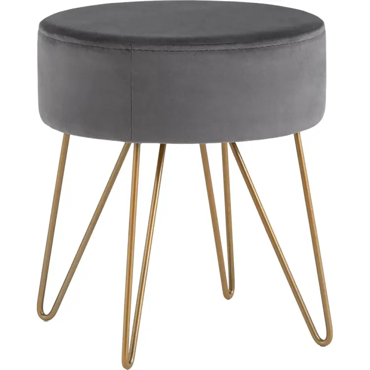 Пуф Стул Груп Спейси велюр серый vd-spacy-b27