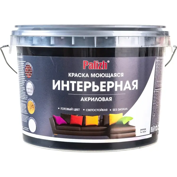 Интерьерная моющаяся акриловая краска Palizh №316 11605607 Интерьерная моющаяся акриловая краска Palizh №316 11605607