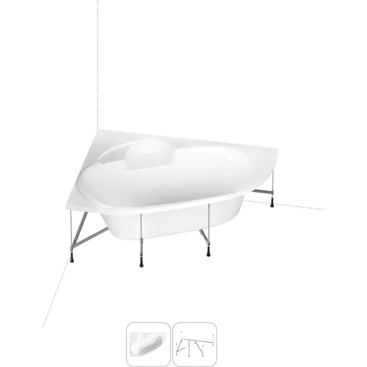 Угловая акриловая ванна Lavinia Boho Bell Pro S1-3702140L Угловая акриловая ванна Lavinia Boho Bell Pro S1-3702140L