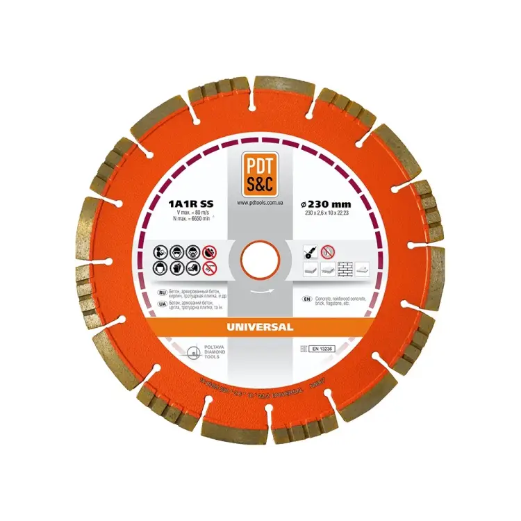Сегментный диск алмазный ПАИ Universal 830600UNVu 4820235011079 Сегментный диск алмазный ПАИ Universal 830600UNVu 4820235011079