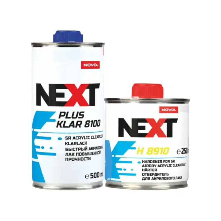 Сверхпрочный акриловый лак NOVOL NEXT PLUS KLAR 8100 2К 90891-90904
