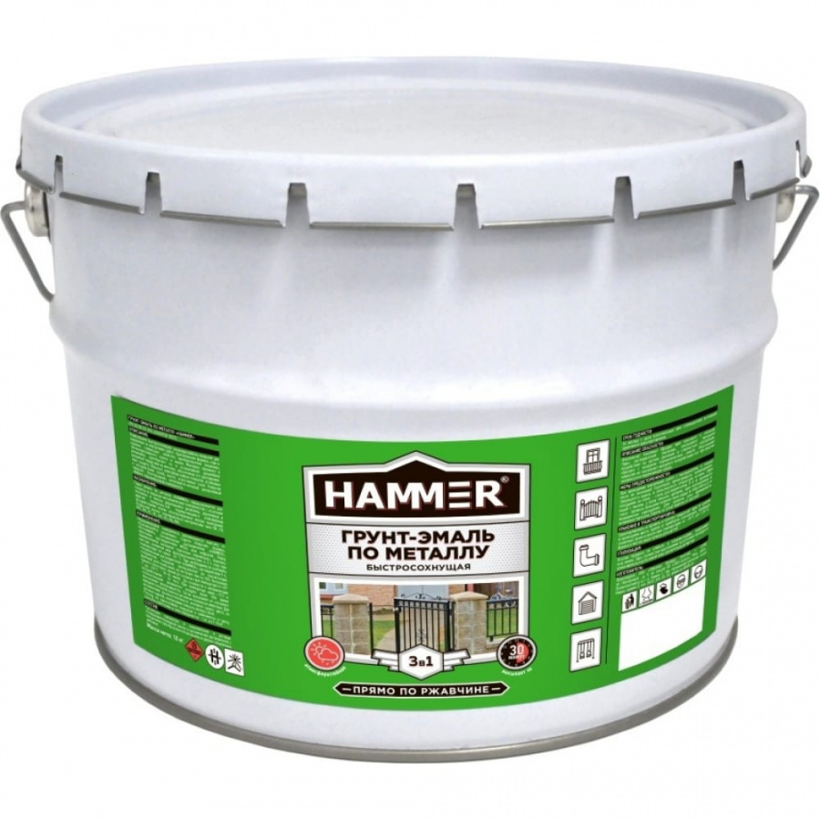 Грунт-эмаль по металлу Hammer ЭК000131401