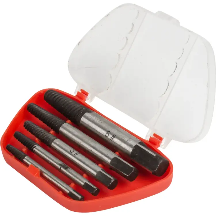 Набор экстракторов для шурупов KRANZ № 2 KR-12-6702 Набор экстракторов для шурупов KRANZ № 2 KR-12-6702